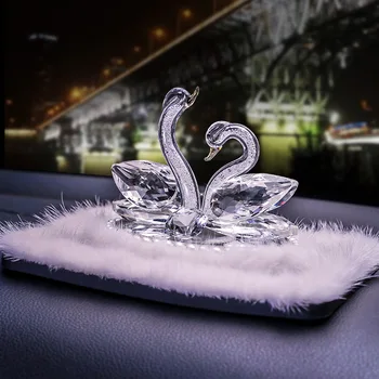 

ELEGANT CRYSTAL SWAN FIGURINES CAR PERFUME BOTTLE CRYSTAL SWAN CRAFT HOME DECORS CAR INTERIOR DECOR VALENTINE'S DAY PRESENT