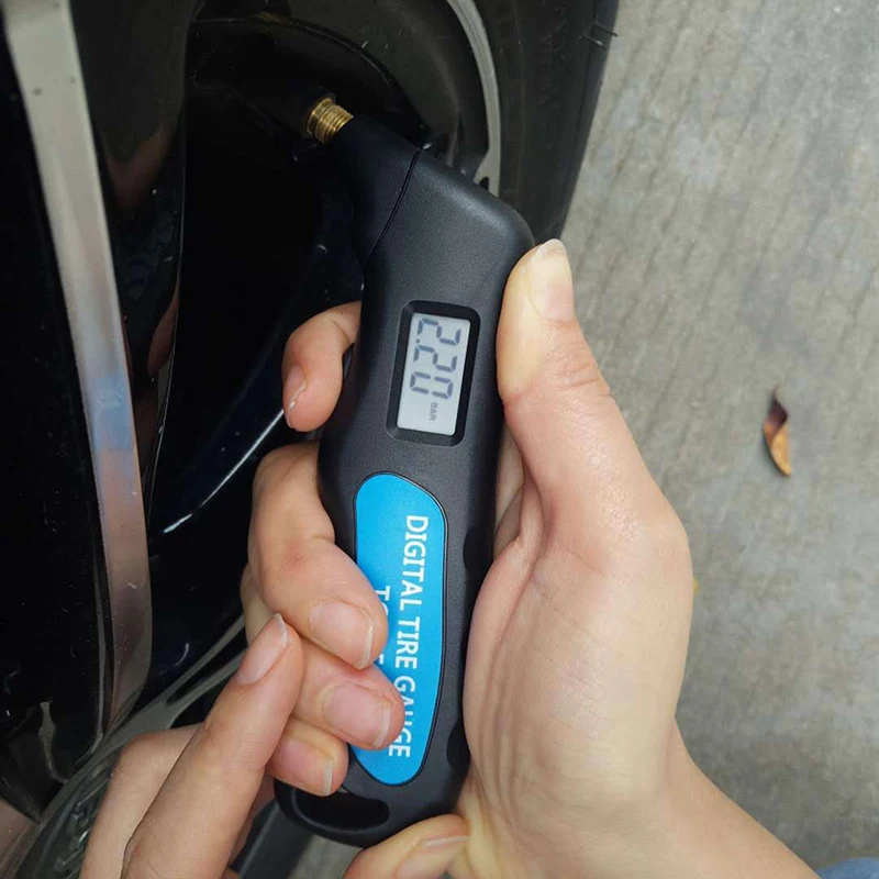 

Digital Car Tire Tyre Air Pressure Gauge Meter LCD Display Manometer Barometers Tester for Car Truck Motorcycle Bike Car-styling