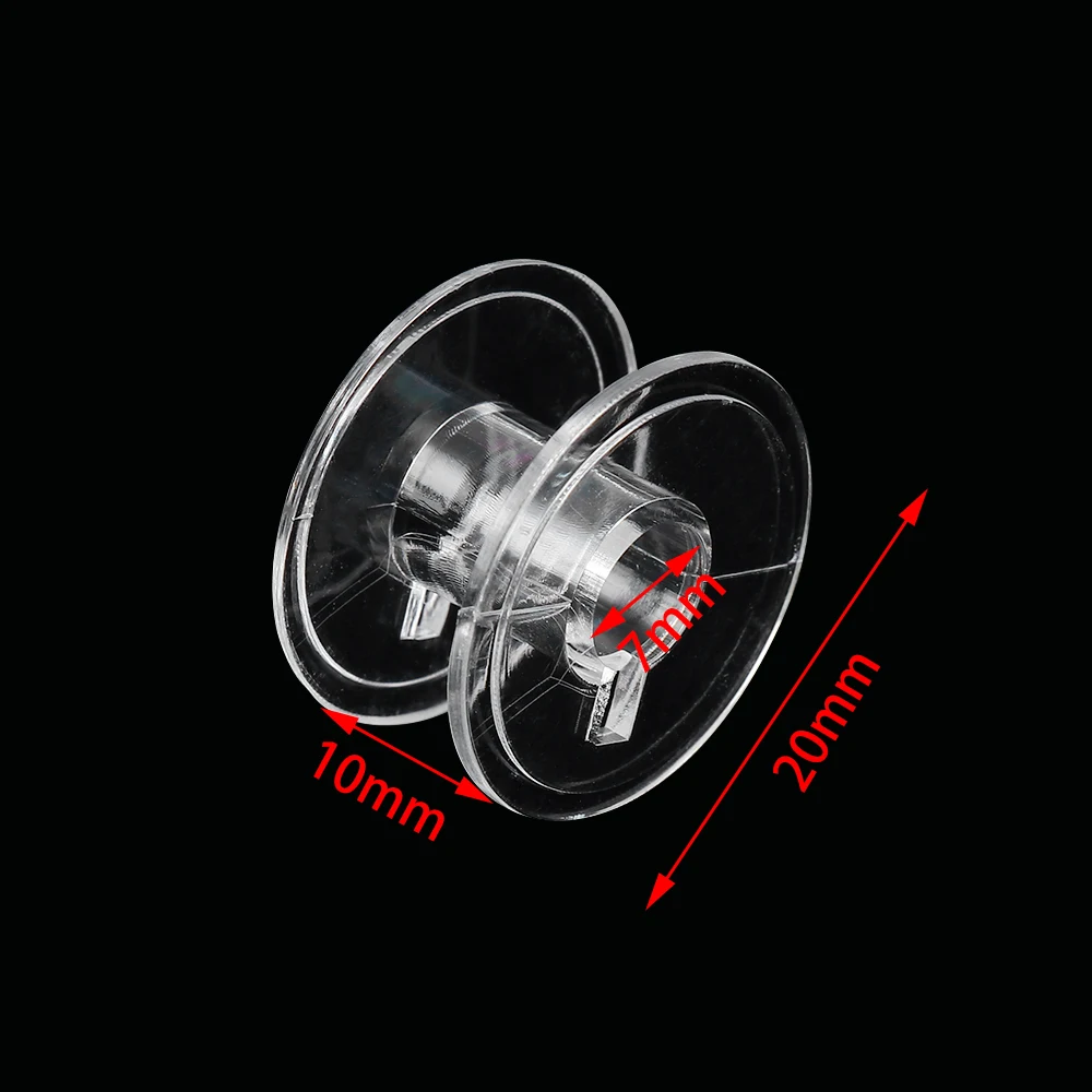 10 шт. катушка с нитками пластиковые прозрачные пустые катушки для BROTHER JANOME SINGER льняная катушка хранение рукодельных принадлежностей держатель швейные машины