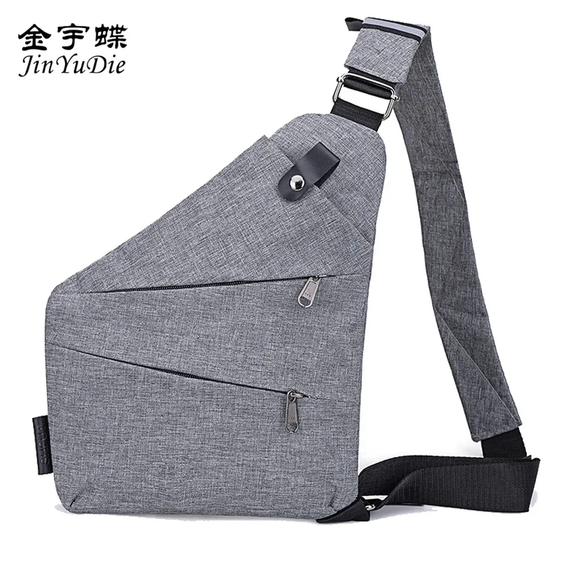 

2020 New Style Men Chest Pack Shoulder Sports Waist Pack Multi-functional Body Hugging Shoulder Theft Digital Storage Gun Pack