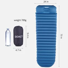 Открытый спальный коврик для улицы, для кемпинга надувной матрас Сверхлегкий воздушной подушке Портативный палатка коврик лагерь влагу из сшитого полиэтилена