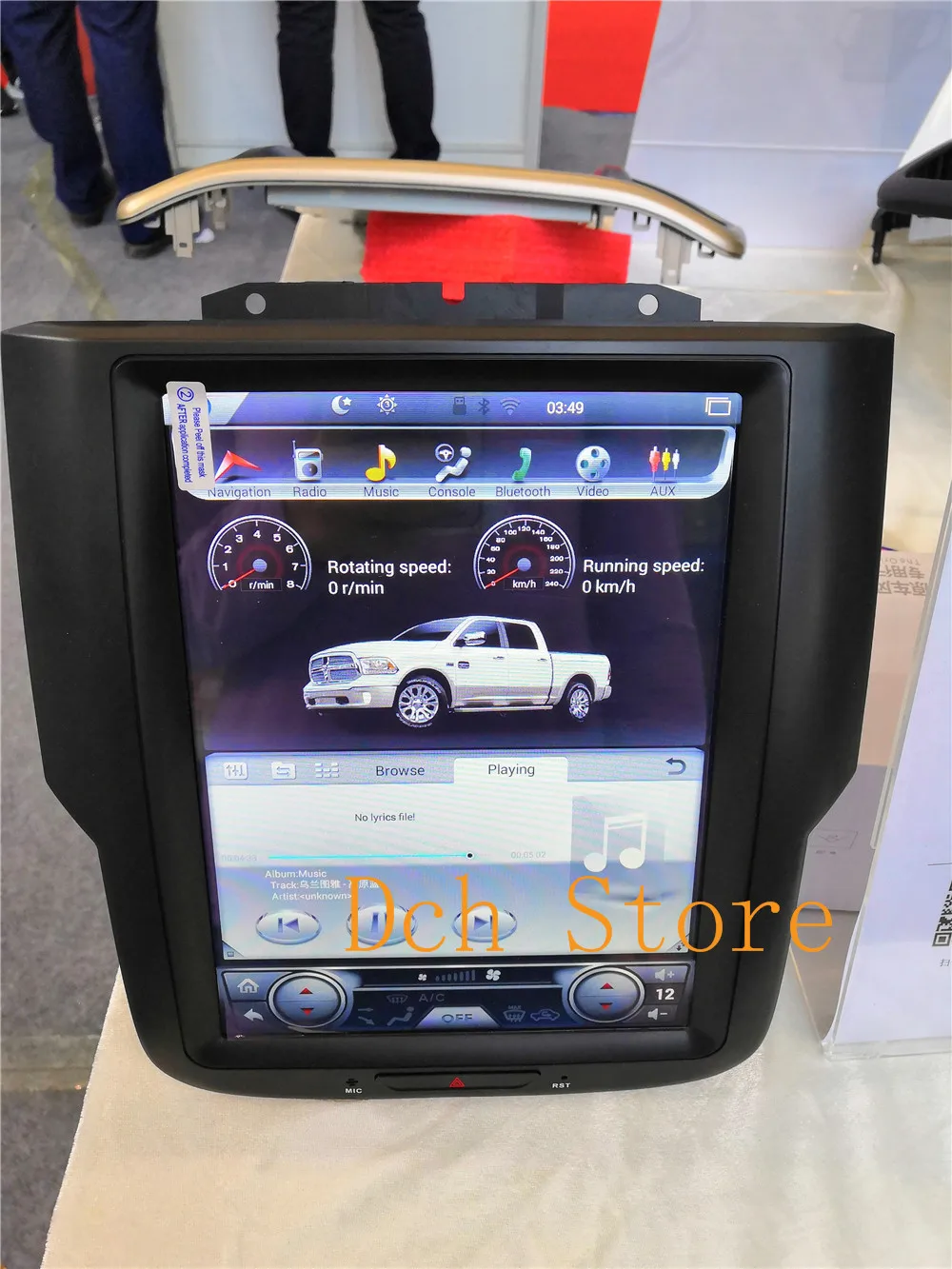 10,4 ''вертикальный экран Tesla стиль Android 8,1 автомобильный dvd-плеер gps для Dodge ram 1500 4 Гб ram 64 Гб rom PX6