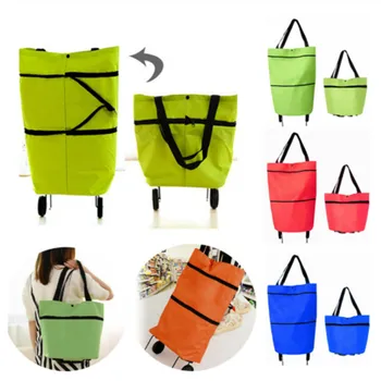 

2020 Newest Women Foldable Shopping Bag Reusable Eco Large Unisex Fabric Non-Woven Shoulder Bags Grocery Cloth Bags Pouch