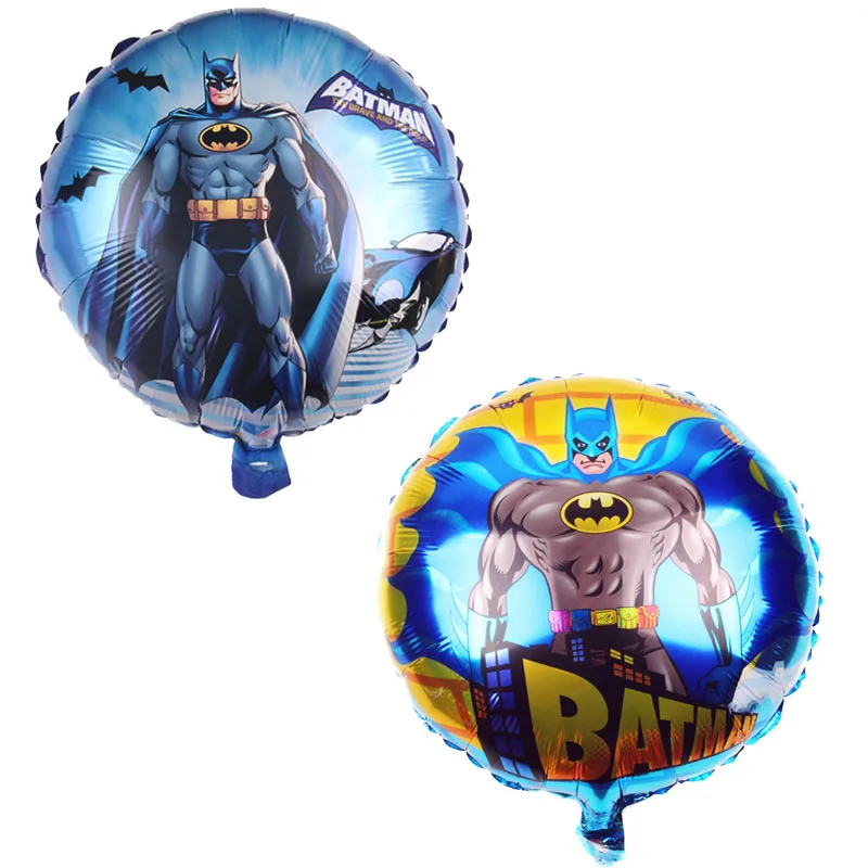10 шт./лот) Новые стильные фольгированные шары Бэтмен 18 дюймов круглые для Мстителей вечерние шары Бэтмен игрушки - Цвет: 10pcs mix batman