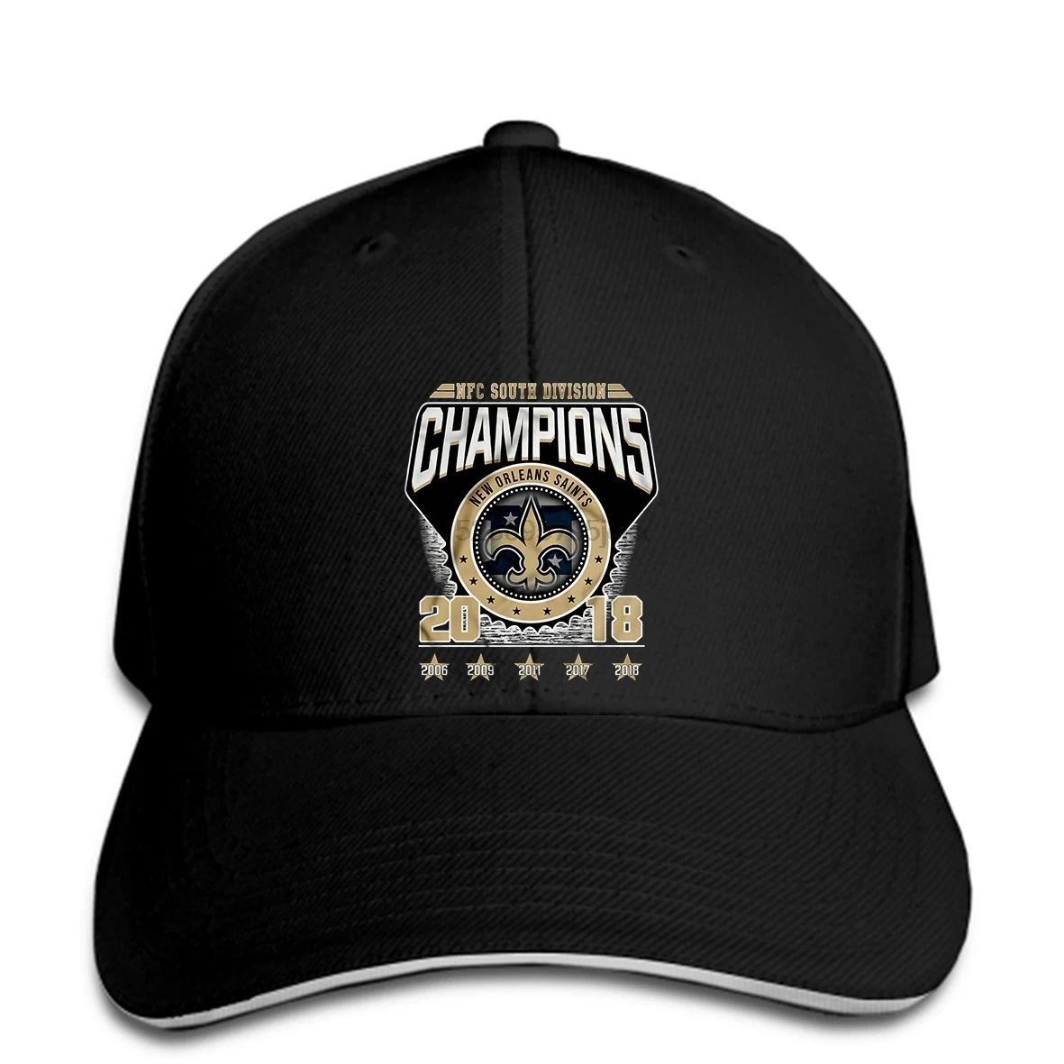 NFC_South_Division_Champions_2018_New_Orleans_Saints _ snapback солнцезащитный козырек | Аксессуары для