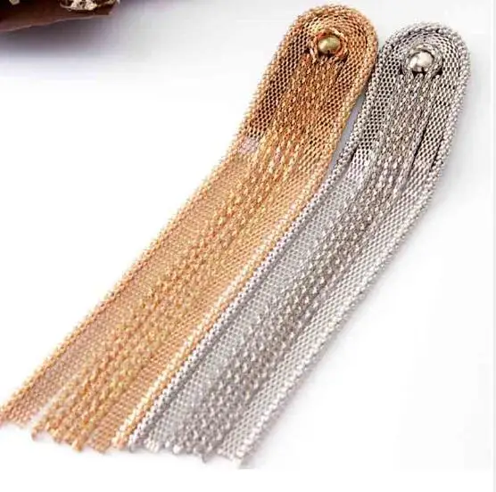 20pcs/10pairs Handmade Long Chain Tassel Epaulette Gold/Silver Suit Shoulder Strap Fringed Shoulder Strap Epaulet Stage Jewelry