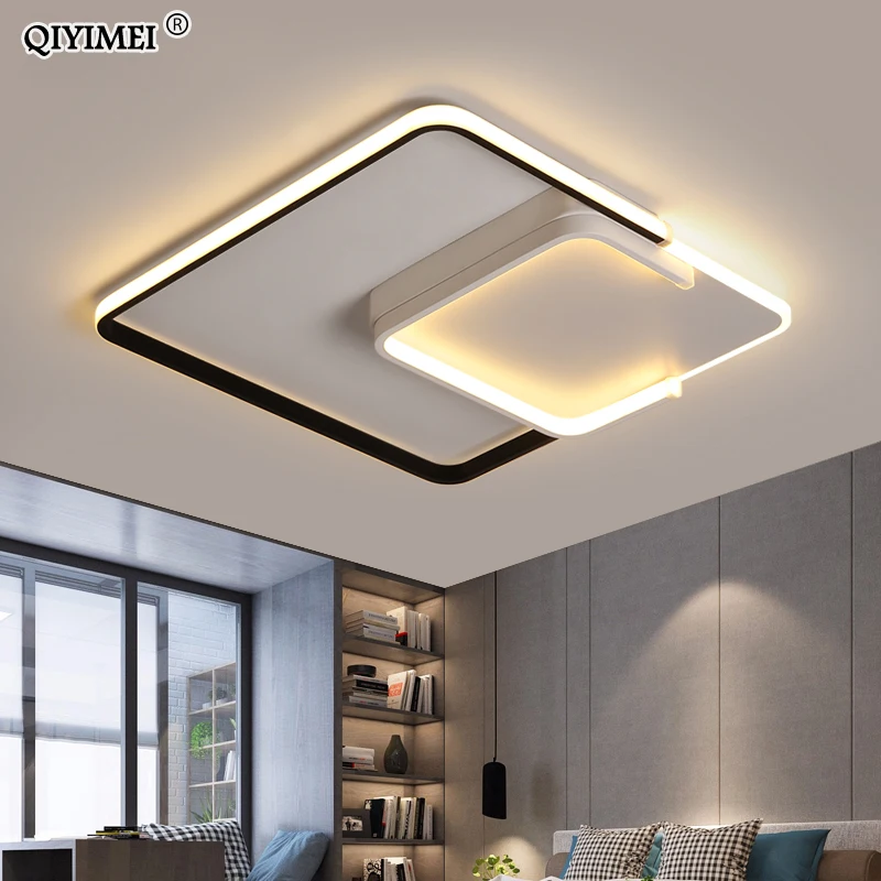 New Arrival Modern LED Round/Square Celling Lights For Living Room Bedroom Remote Control Lamparas De Techo Moderna Indoor Home