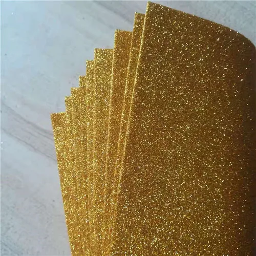 20*30 Cm Glitter Foam Paper Paper-Cut Scrapbook Sticker Kids DIY Craft Handmade Material Wedding Party Decoration Spong Paper golden