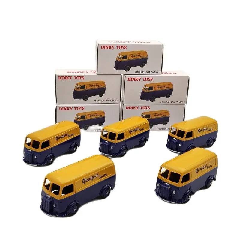 Lot Of 5pcs Atlas 1:43 for Miniatures Dinky Toys 25B P~geot Fourgon Tole D.3.A Diecast Models Toys Car Gifts