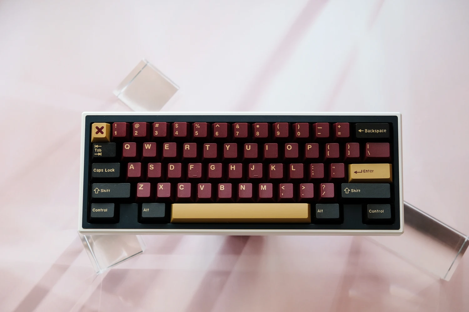 pc gaming keypad G-MKY Red Samurai  KEYCAPS Cherry Profile Keycap DOUBLE SHOT ABS FONT PBT Keycaps FOR MX Switch Mechanical Keyboard magic keyboard pc