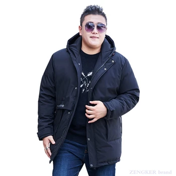 

Winter thickened warm down jacket men's extra large 10x hooded loose and fat plus extra size coat 150kg fat man
