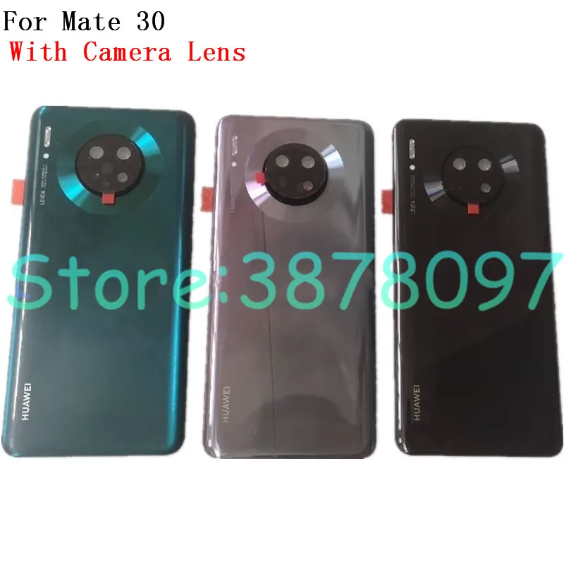 Чехол для huawei mate 30 mate 30, стеклянная крышка для батареи, задняя крышка, корпус, чехол для двери с камерой, стеклянный объектив