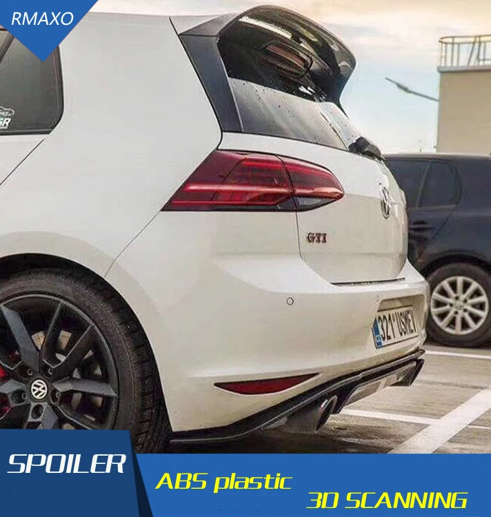 Для Golf 7 MK7 Golf спойлер- ACS ABS Материал заднее крыло автомобиля праймер цвет задний спойлер для Volkswagen Golf 7,5 спойлер