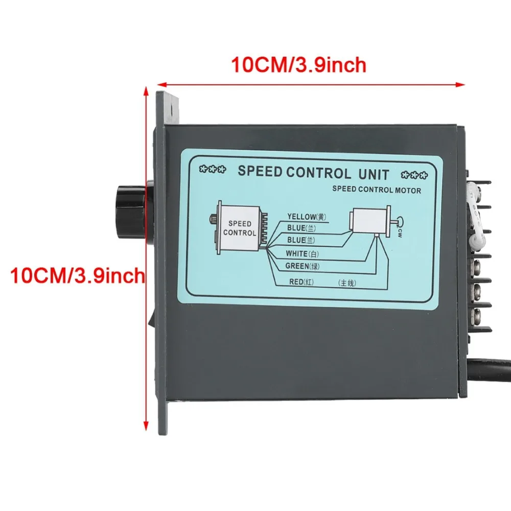 AC 220V 400w мотор Скорость Управление; Цифровой регулируемый Плавная Мотор Скорость Управление; 0-1450 об/мин Управление de за дель двигатель