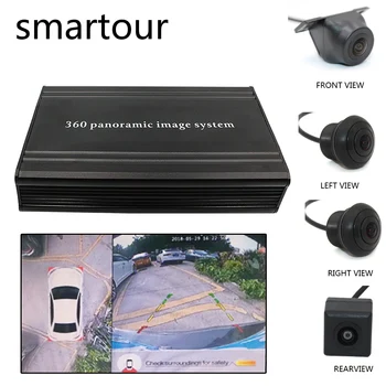 

360 surround observation system 4 HD camera HD car DVR 2D parking assist360 driving recorder