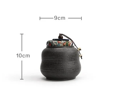 XMT-HOME черный ящик для хранения керамических чайных банок для tie guan yin/da hong pao/зеленая керамическая чайная коробка - Цвет: small