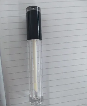 

3000pcs Empty Lipgloss tube with wand 5ml Black cap color cosmetic container lipgloss tube packaging