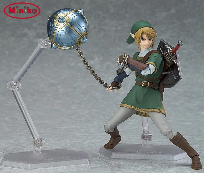 

Miniko New Anime Figma 320 Figure Toy 14CM Link Breath Of The Wild Sky Ward Zelda Pvc Action Figure Toys Best Gift
