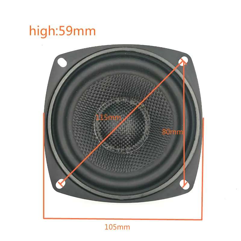 SOTAMIA 1 шт. 4 дюйма СЧ-динамик звук динамик 4 Ом 30 Вт стекловолокно резиновый край громкий динамик DIY Bluetooth аудио музыкальный динамик