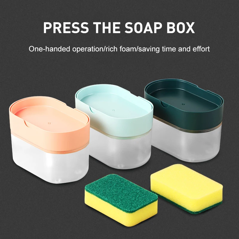 Manual Press Soap Organizer Kitchen Cleaner Tools Soap Pump Dispenser