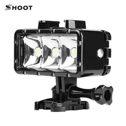SHOOT XTGP253 светодиодный светильник для дайвинга 3 светильник ing режимы 30 м встроенный водонепроницаемый перезаряжаемый аккумулятор для GoPro Hero