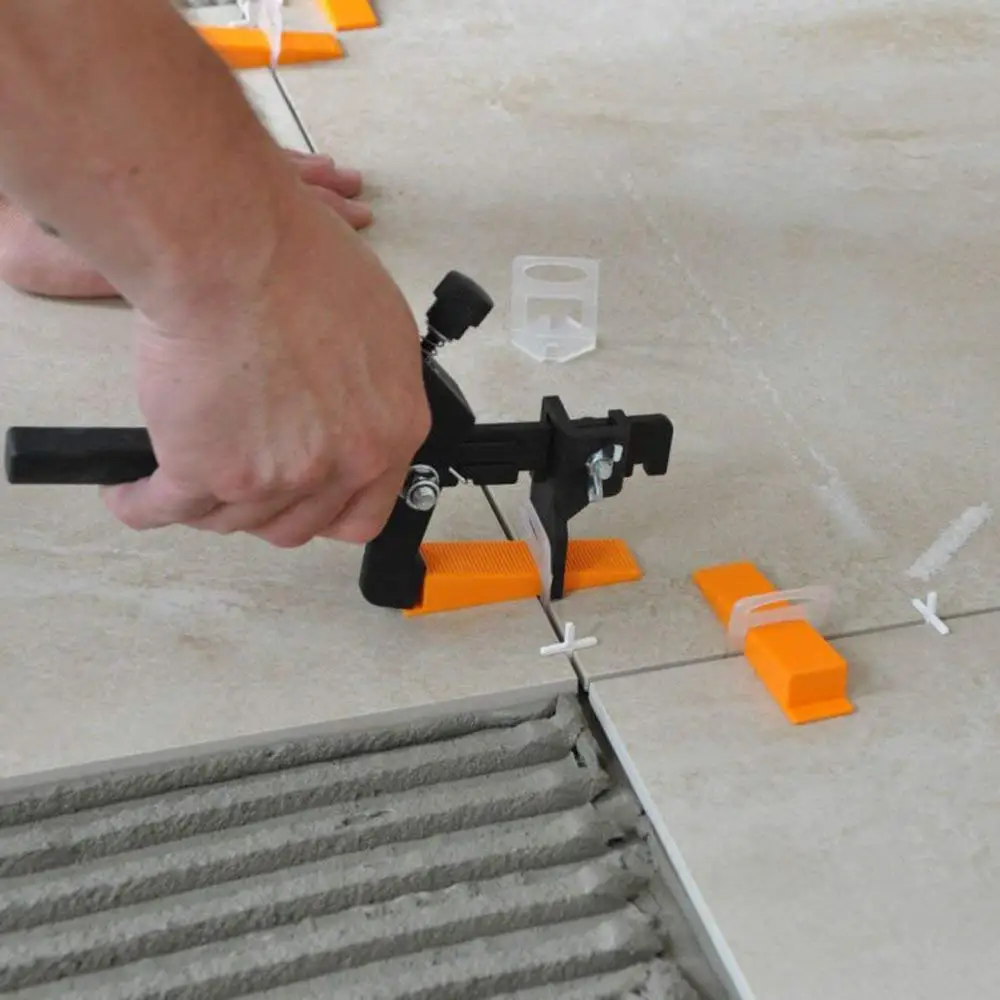 

Tile Positioning Leveler Leveler Plastic Clips Tiles Auxiliary Tool Pressing Clamp Tile Tool (300 x Leveling Pad + 100 x Reusabl