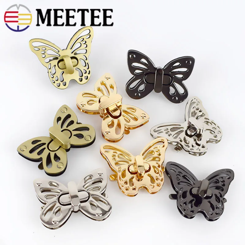 Meetee 5/10 шт. Женская сумка с замком металлическая закручивающаяся защелка защелкой