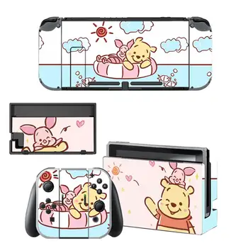 

Vinyl Skin Protector Sticker Bear Winnie Skins for Nintendo Switch NS Console + Controller + Stand Holder Dock Sticker