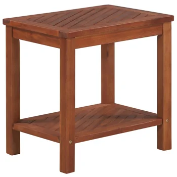 

vidaXL Side Table Solid Acacia Wood 45x33x45 cm