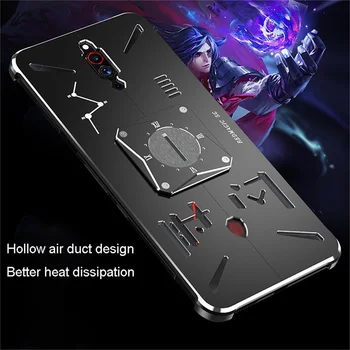 

For Nubia Red Magic 5G Phone 6.65" 8/128GB 4500mAh Gaming Phone Shell Heat Dissipation Metal Anti-fall Protective Case Cover