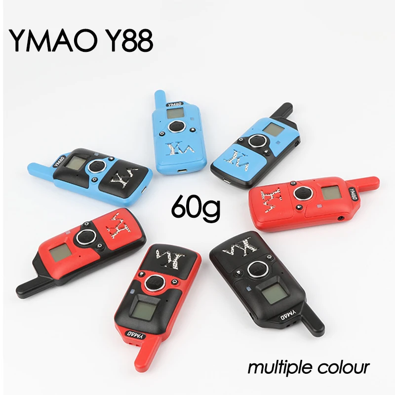 YMAO Y88 мини-рация Портативный UHF Ручной радиопередатчик 99CH ультра-маленький радиосвязь HF трансивер с наушником