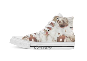 

Sloth Astronaut Custom Casual High Top lace-up Canvas shoes sneakers Drop shipping