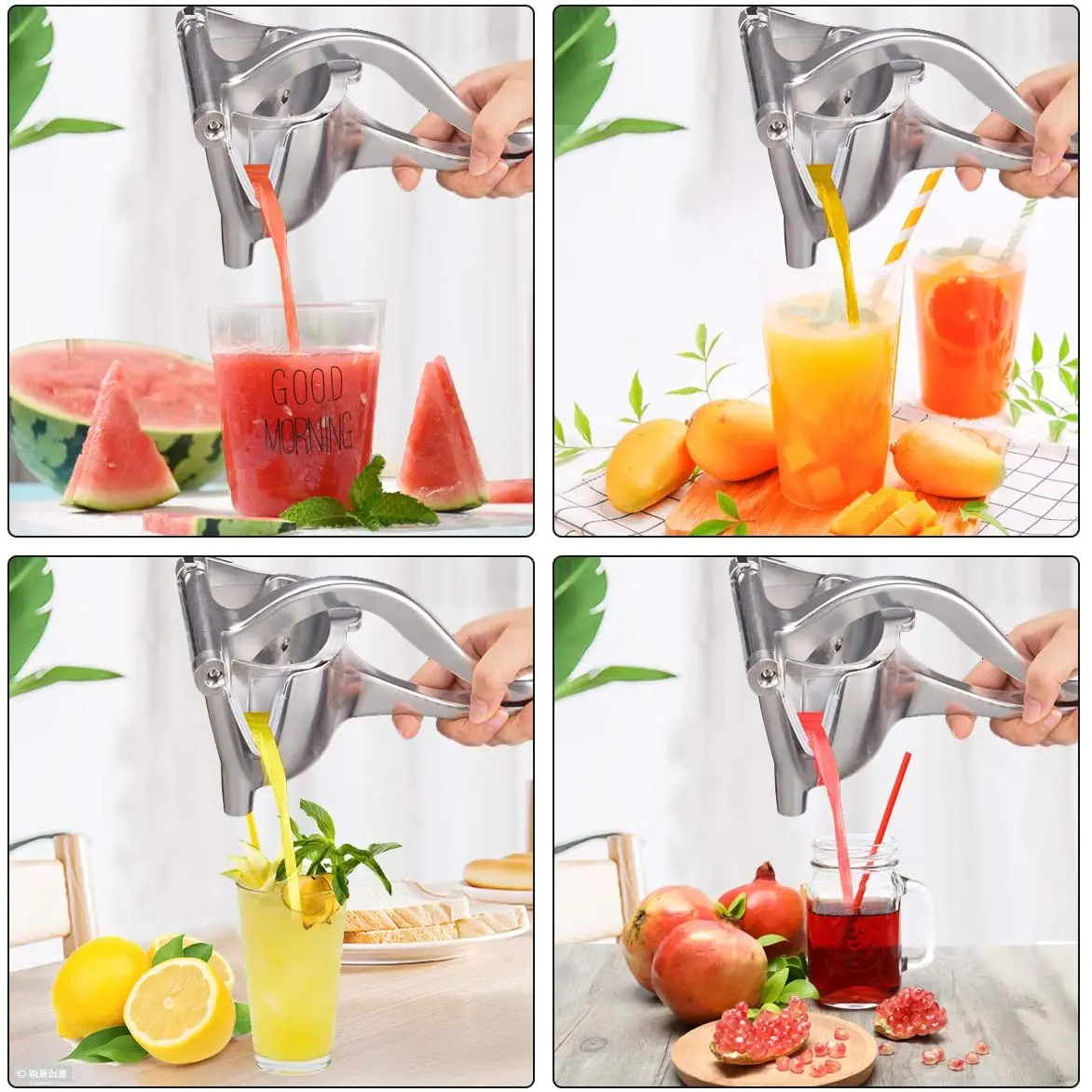 Manual Juice Squeezer Aluminum Alloy Hand Pressure Juicer Pomegranate Orange Lemon Sugar Cane Juice Fresh Fruit Apple Juicer - Image 2
