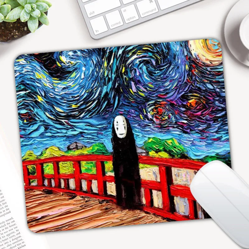 

No Face man Spirited Away Mouse Pad Gamer Gaming Mousepad Cartoon Computer Keyboard Desk Mice Mat