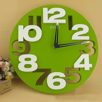 

Large Wall Clock Modern Design 3d Mechanism Living Room Bedroom Kids Creative Kitchen Digital Wall Watch Farmhouse Decor Brief