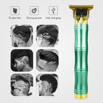 

USB Rechargeable Hair Trimmer Electric Cordless Hair Clipper Mini Shaver Trimmer Men Barber Hair Cutting Machine