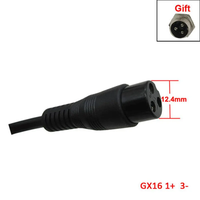 Carregador de Bateria com Ventilador Lítio Ebike Carregador 48v 13s Li-ion Bicicleta Elétrica Scooter Gx16 Xlrm Rca dc Porto 54.6v 2a - Image 6