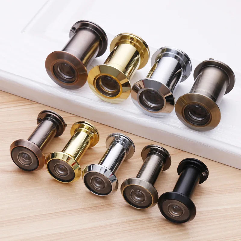 

Door Viewer 200 Degree Wide Angle Peephole Security Hidden Door Adjustable Glass Lens For Furniture Hardware Tools