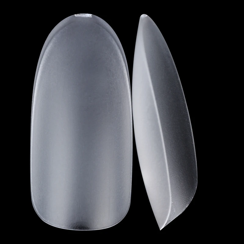 Full Cover Artificial False Nail Tips 300pcs 10 Sizes with Box Clear Ultra Thin Nails for Salon - Цвет: clear