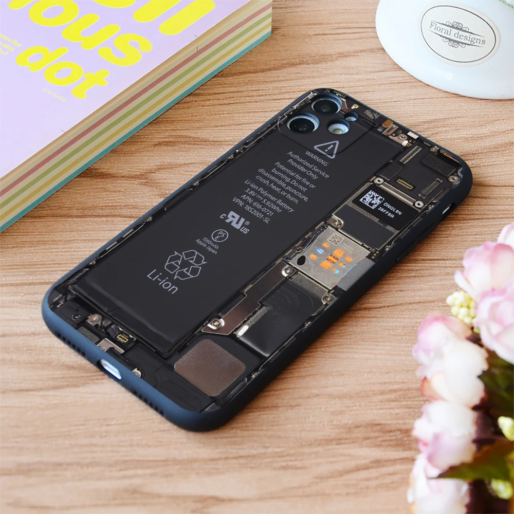 

For iPhone Waring Phone Back Print Soft Matt Apple iPhone Case For 6 7 8 11 12 Plus Pro X XR XS MAX SE