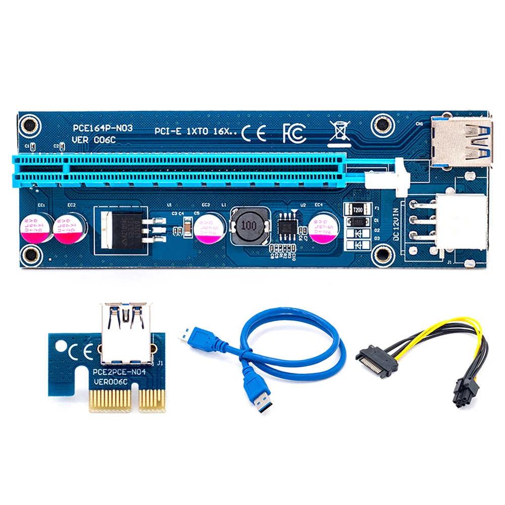 VER009S Plus PCI-E PCI Express 1X~16X 6個 Amazon.co.jp: VER009S PCI-E ライザーカード PCIe 1x から 16x