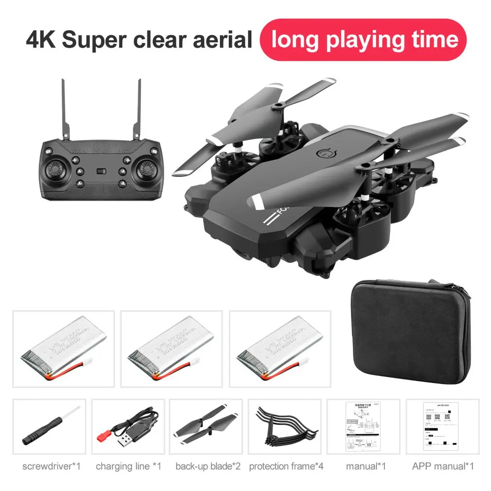 LF609 2,4G Wifi FPV RC Дрон с камерой 0.3MP/2.0MP бесщеточный Радиоуправляемый квадрокоптер RTF складной 3D откидной держатель на голову дропшиппинг - Цвет: Синий