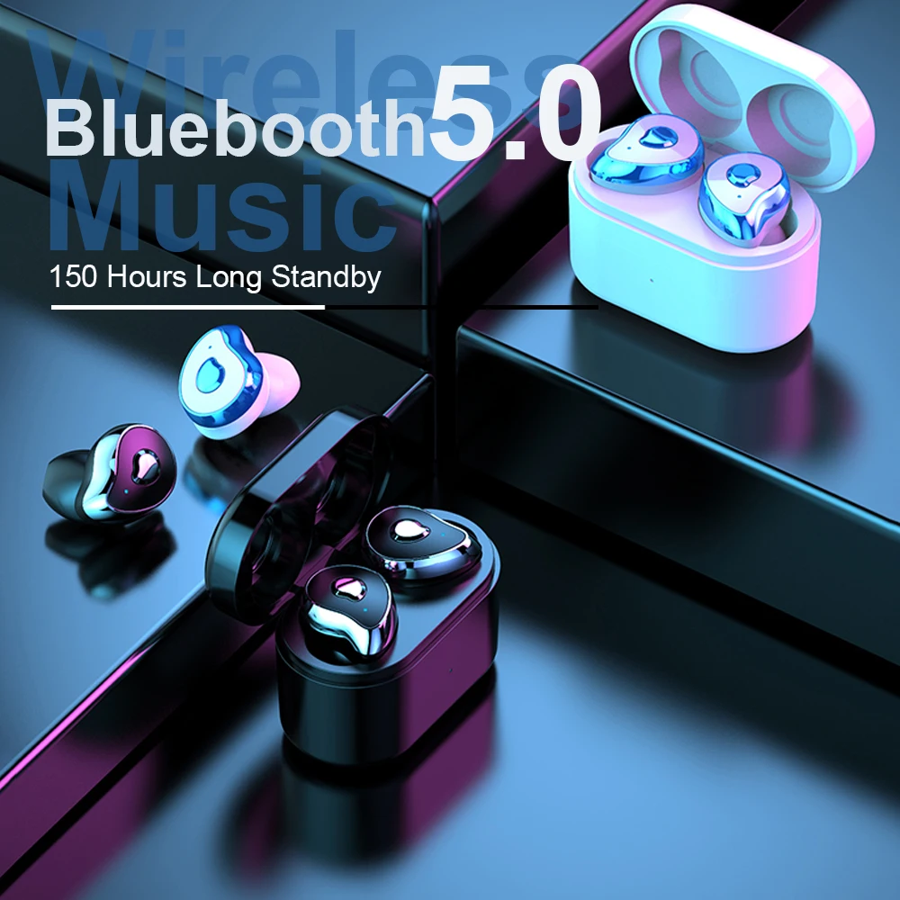 Bluetooth 5,0 наушники SE-6 TWS Беспроводная Спортивная гарнитура водонепроницаемые стерео наушники с зарядным устройством для iPhone samsung Galaxy