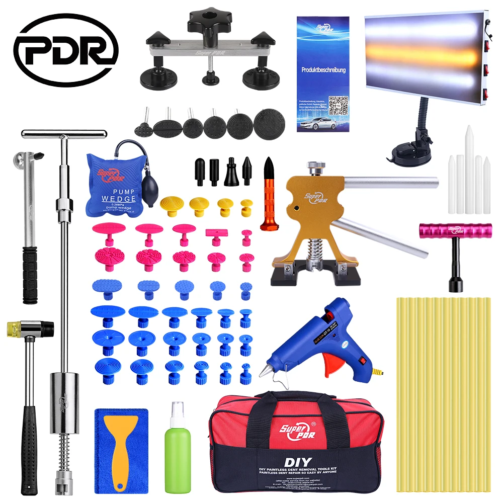 US $96.60 Super Pdr Slide Hammer Rubber Hammer Glue Gun Glue Sticks Tap Down Pen Led Line Board Car Body Dent Damage Repair Tools Auto