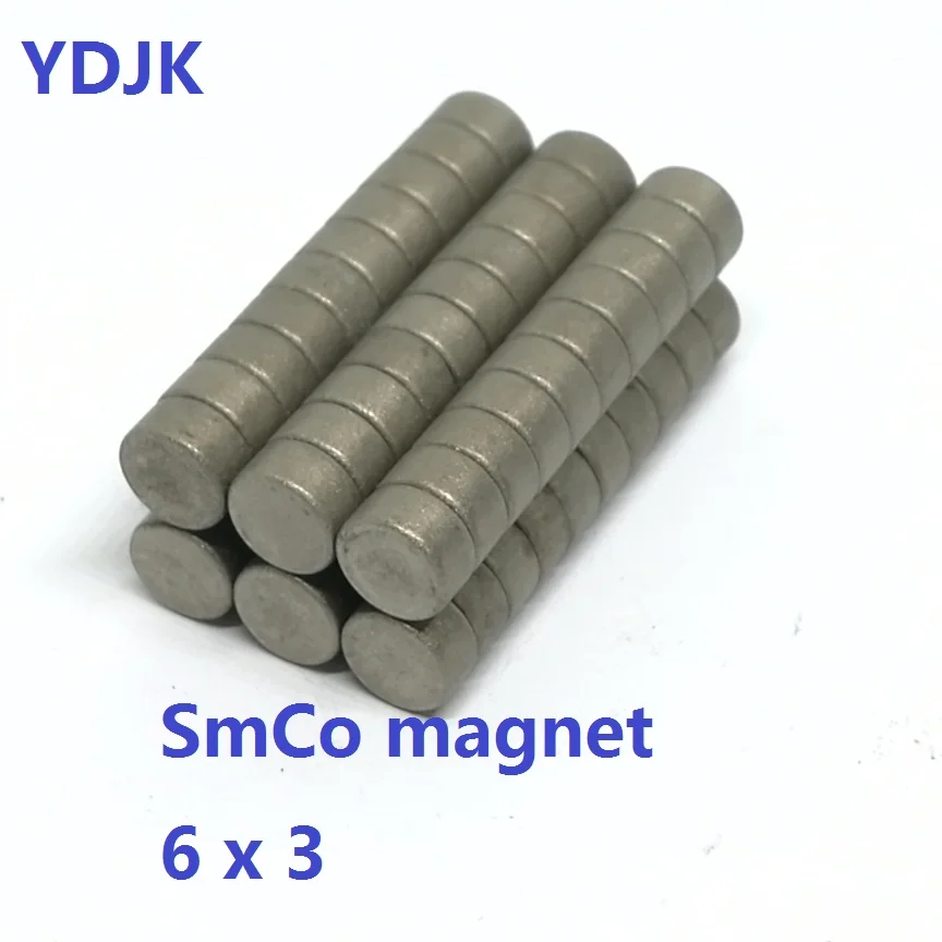 SmCo Magnets 10 20 50 100PCS/LOT SmCo Magnet 6*3 High Temperature Resistant 350 Degree Magnet 6x3