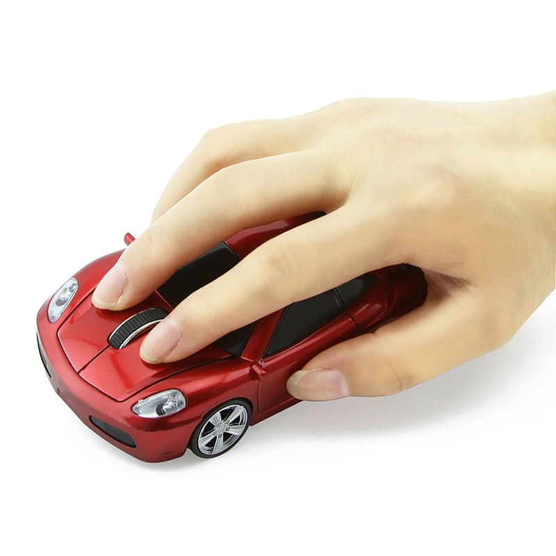 CHUYI Автомобильная беспроводная мышь USB оптическая компьютерная мышка-автомобиль 3D мини 1600 dpi Золотой игровой ПК Мышка для ноутбука геймер для детского подарка