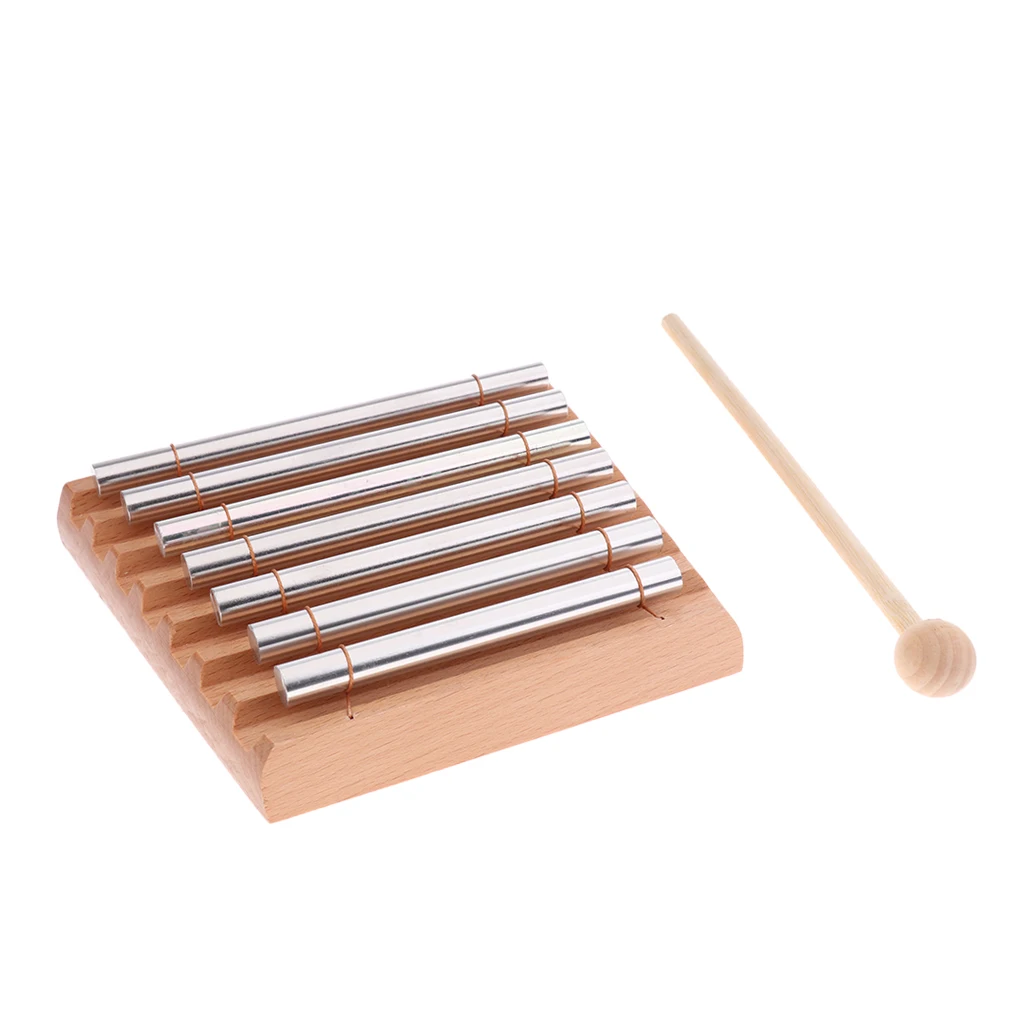 7 Sound Classic Xylophone with Hammer Wooden Instruments Toys Rhythm Musical Instrument Toy