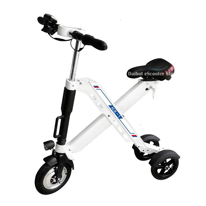 Daibot 3 Wheel Electric Scooter Mini Electric Bicycles 10 Inch 350W 36V Quick Foldable Portable Electric Bikes Adults Women (12)