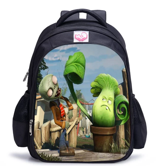 16 дюймов Растения против Зомби школьный рюкзак Горячая игра школьный рюкзак для девочек мальчиков Книга сумка через плечо рюкзаки Mochila Infantil - Цвет: 1pc backpack 23