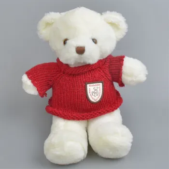 

25cm Red sweater bear Hug Bear Doll Plush Toy cute teddy bear doll kawaii stuffed Doll Lovely Plush toys Big collection